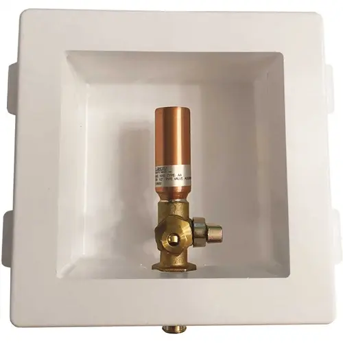 Plastic Ice Maker Box 1/2" Uponor Propex  With Ha X 1/4" Compression