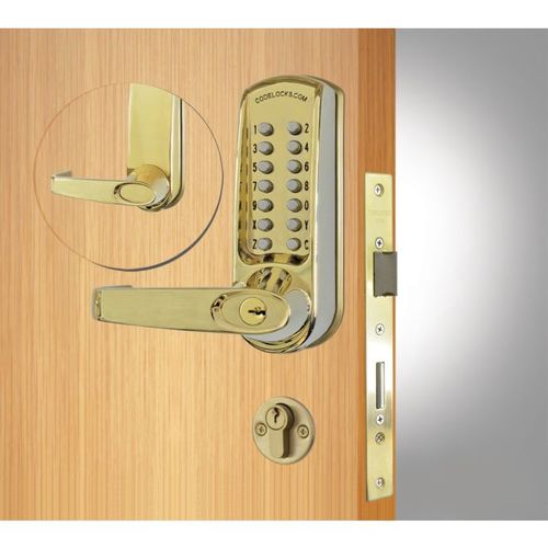 Codelock CL650PB Heavy Duty Double Cylinder Mortise Keypad Lock