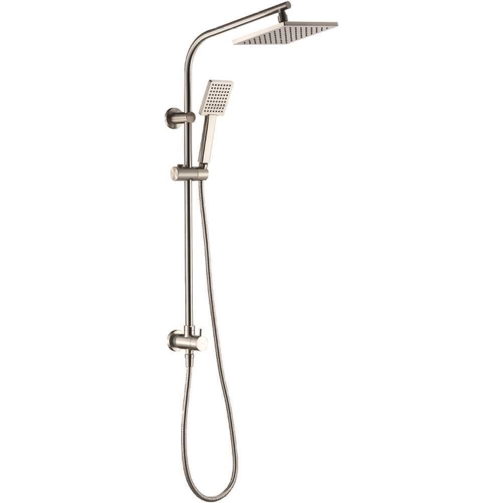 Seasons 58101-X5104 1.8 GPM 8 In. Rainshower With Handheld Showerhead In Brushed NICKEL