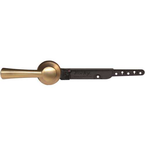 Korky 6094BP Strongarm Toilet Flush Handle/lever Simple Brushed Gold