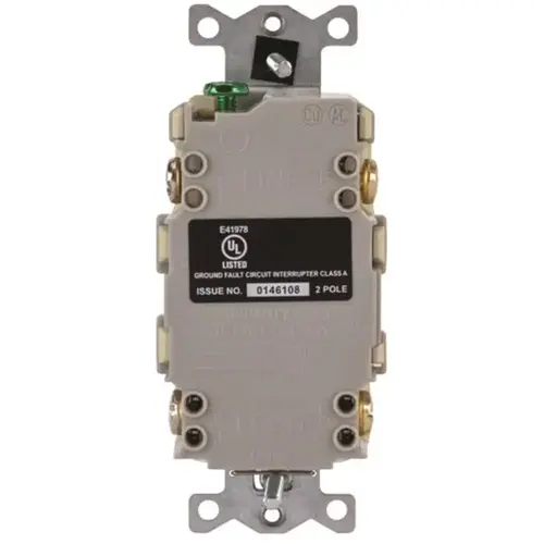 Hubbell GFRTW20I Commercial Autoguard  Tamper/weather Resistant Gfci, 20a, Ivory