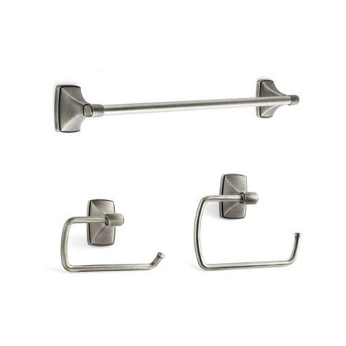 Bathroom Kit with BH26500AS Tissue Roll Holder BH26501AS Towel Ring BH26503AS Towel Bar Antique Silver Finish