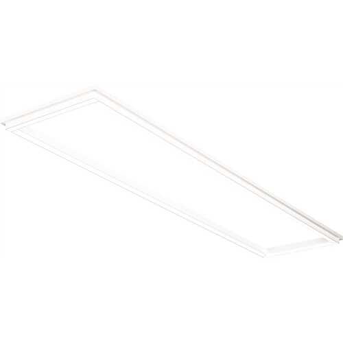 Lithonia Lighting LFRM 1X4 ALO3 SWW7 MVOLT M6 1 Ft. X 4 Ft. LED Frame Lay-In Kit, Switchable Lumens And Cct