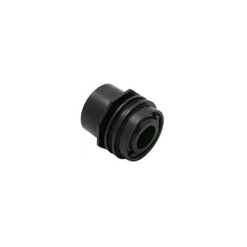 AQUASTAR POOL PRODUCTS INC 3302 Flush-Mount Return Fitting with Water Stop, Eyeball and Nut (Fits Inside 2" Pipe), Black