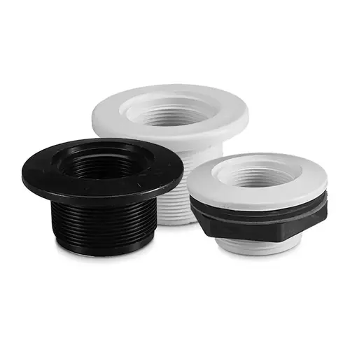 Pentait Return Fittings, Standard Body, 1-1/2" Threaded x 1-1/2" Socket, Black, Gunite/Concrete