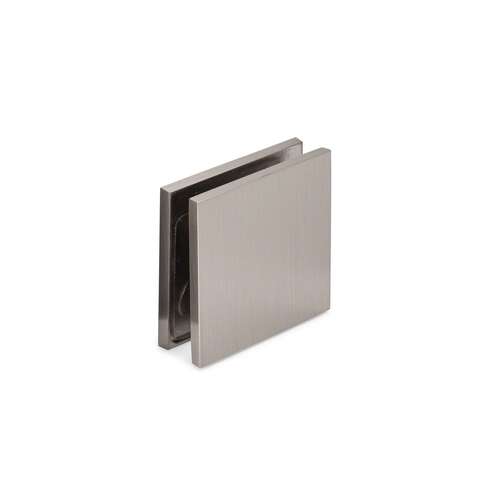 Taiga 90 degree Wall-Glass U-Clamp - Brushed Nickel