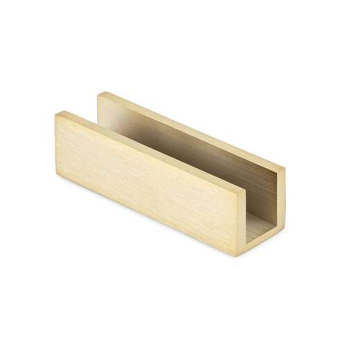 3/8" Mini Channel - Brushed Brass PVD