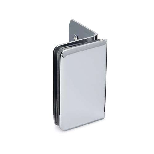 Oceana Heavy Duty 90 degree Wall-Glass Clamp - Polished Chrome