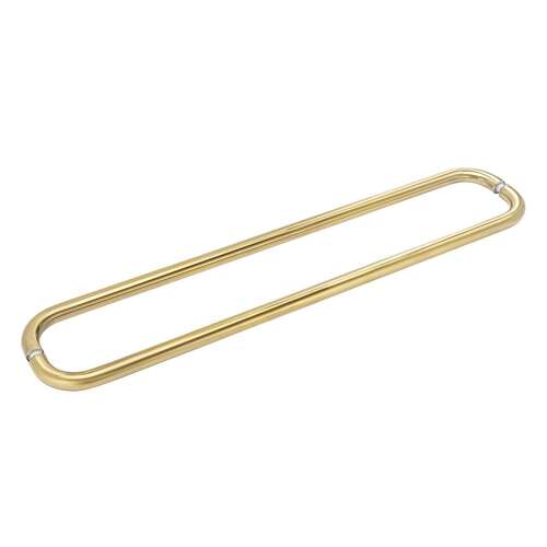 Oceana 18" c/c Back-to-Back Towel Bar - Brushed Brass PVD