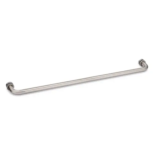 Oceana 18" c/c Single-Sided Towel Bar with Rosettes - Brushed Nickel