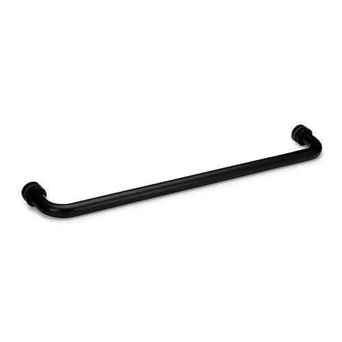 Oceana 18" c/c Single-Sided Towel Bar with Rosettes - Matte Black