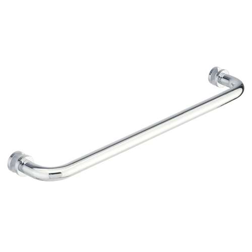 Oceana 24" c/c Single-Sided Towel Bar with Rosettes - Polished Chrome