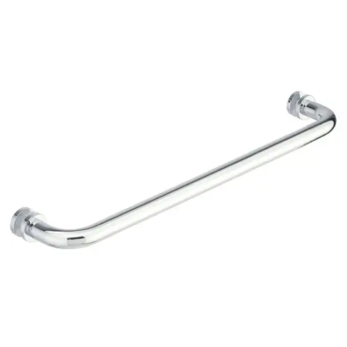 Oceana 24" c/c Single-Sided Towel Bar with Rosettes - Polished Chrome