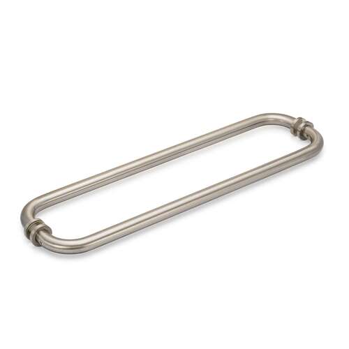 Oceana 18" c/c Back-to-Back Towel Bar with Rosettes - Brushed Nickel