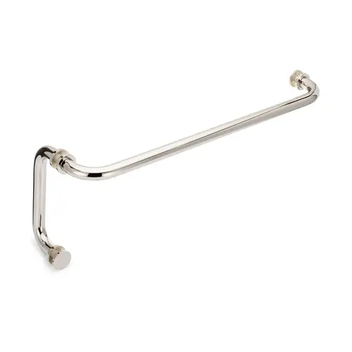 Oceana 18" c/c Towel Bar x 6" c/c Pull with Rosettes - Polished Nickel
