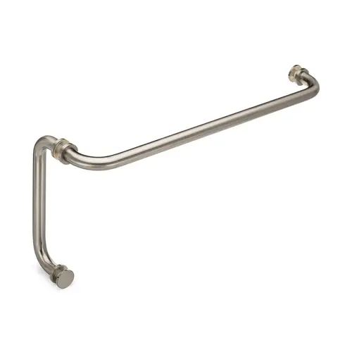 Oceana 20" c/c Towel Bar x 8" c/c Pull with Rosettes - Brushed Nickel