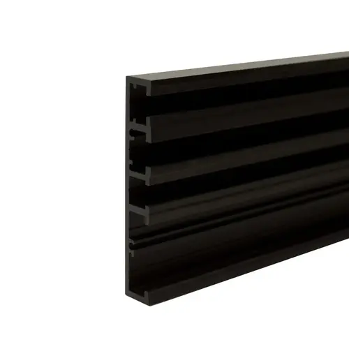 MasterTrack FT - Wall Distance Profile / Glass Mount Extrusion - 78-11/16" Length - Matte Black