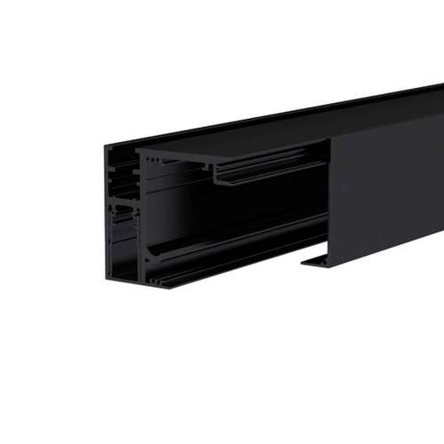 MasterTrack FT - Ceiling Mounting With Fixed Sidelite Extrusion - 118" Length - Matte Black