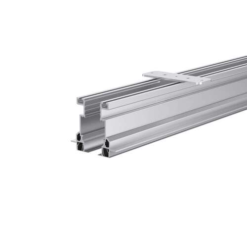 MasterTrack BT - Recessed Profile Set - 1 Sliding Panel - 118" Length - Satin Anodized