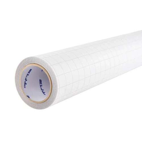 Bohle Emergency repair film. Extremely rigid polyester film 49 ft 2 9/16" roll. Width 19 11/16".Film thickness: 175 Um.