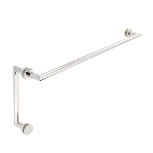 Coda 18" c/c Towel Bar x 6" c/c Pull - Polished Nickel