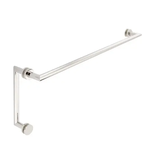 Coda 24" c/c Towel Bar x 6" c/c Pull - Polished Nickel