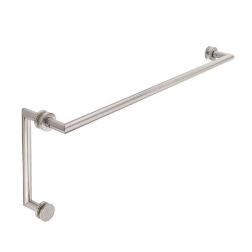 Coda 18" c/c Towel Bar x 6" c/c Pull - Brushed Nickel