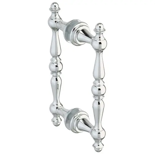 Symphony 8" c/c Back-to-Back Decorative Pull - Polished Chrome