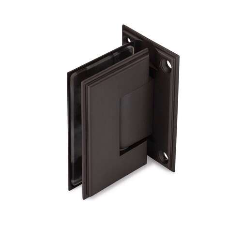 Symphony Standard Duty 90 degree Wall-Glass Hinge - Oil Rubbed Bronze Medium