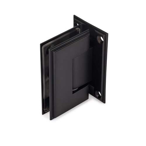 Symphony Standard Duty 90 degree Wall-Glass Hinge - Matte Black