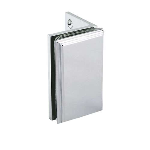 Symphony Heavy Duty 90 degree Wall-Glass Clamp - Polished Chrome