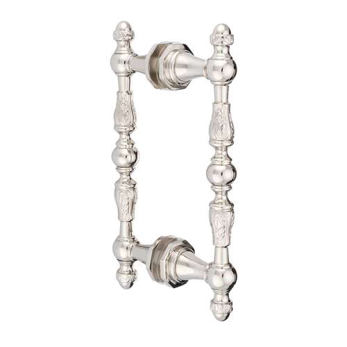 Sonata 6" c/c Back-to-Back Decorative Pull - Polished Nickel