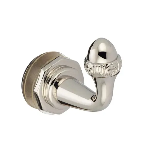 Sonata Single-Sided Hook - Polished Nickel