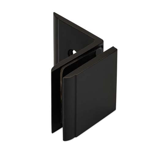 Concerto 90 degree Wall-Glass Clamp with Leg - Oil Rubbed Bronze Dark