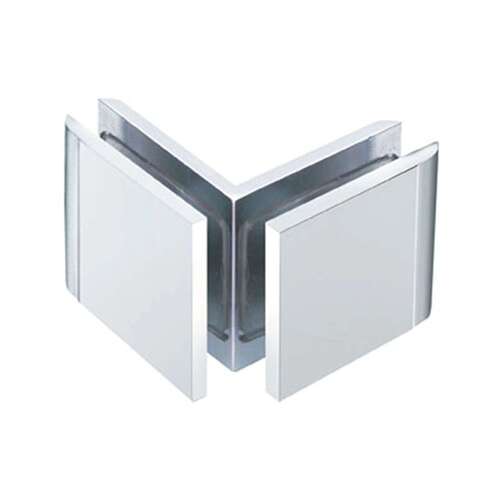 Concerto 90 degree Inside Glass-Glass Clamp - Polished Chrome