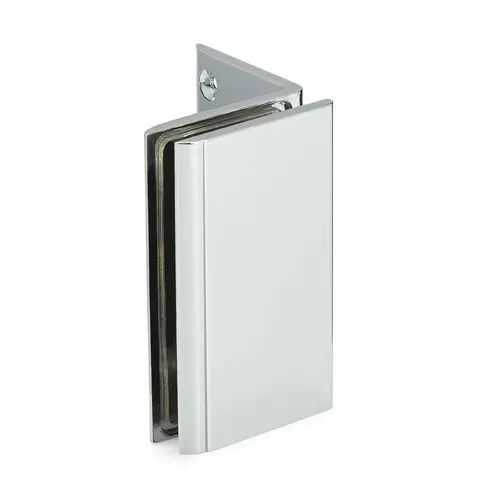 Concerto Heavy Duty 90 degree Wall-Glass Clamp - Polished Chrome