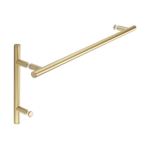 Counterpoint 18" c/c Towel Bar x 6" c/c Pull - Brushed Brass PVD