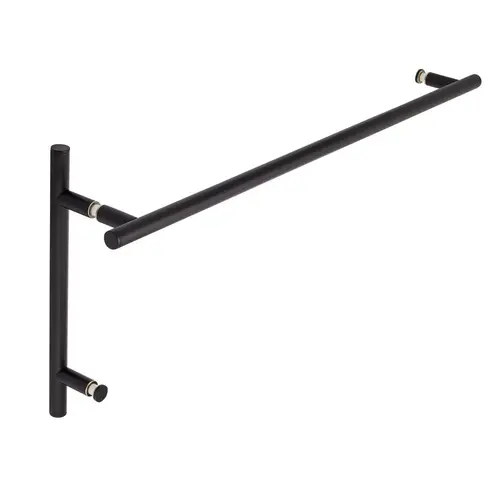 Counterpoint 24" c/c Towel Bar x 6" c/c Pull - Matte Black