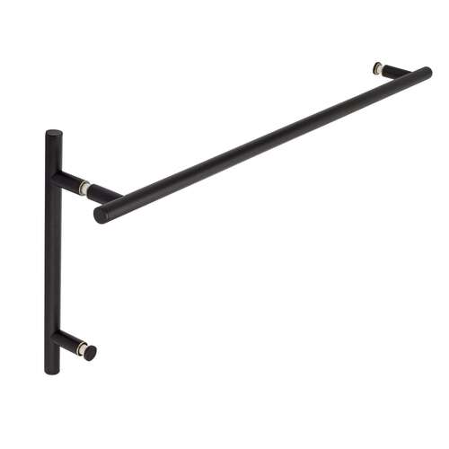 Counterpoint 24" c/c Towel Bar x 8" c/c Pull - Matte Black