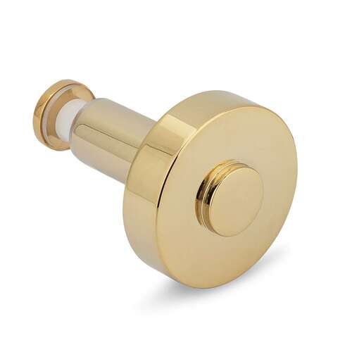 Counterpoint Single-Sided Knob - Polished Brass PVD