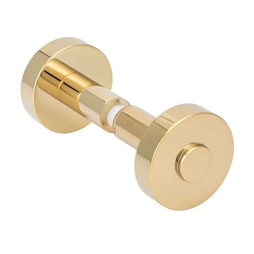 Counterpoint Back-to-Back Knob - Polished Brass PVD