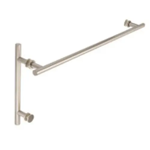 Counterpoint 18" c/c Towel Bar x 6" c/c Pull with Rosettes - Polished Nickel