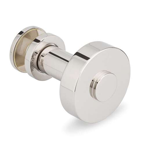 Counterpoint Single-Sided Knob with Rosettes - Polished Nickel