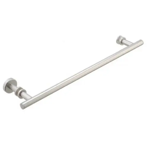 Counterpoint 18" c/c Towel Bar x Knob with Rosettes - Polished Chrome