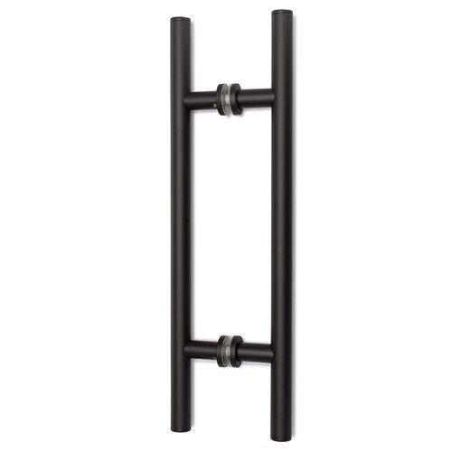 Counterpoint 12" c/c, 20" overall Back-to-Back Pull with 1" Diameter & Rosettes - Oil Rubbed Bronze Medium