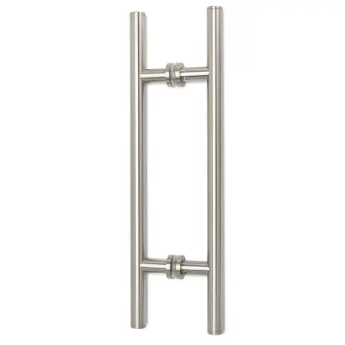 Counterpoint 18" c/c, 26" overall Back-to-Back Pull with 1" Diameter & Rosettes - Brushed Nickel