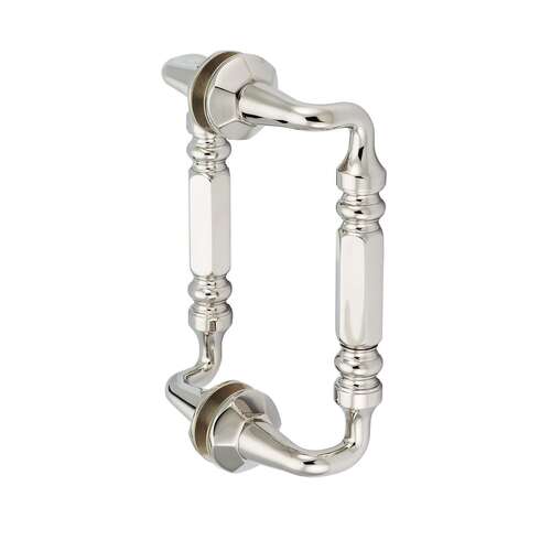 Rondo 6" c/c Back-to-Back Offset Pull - Polished Nickel