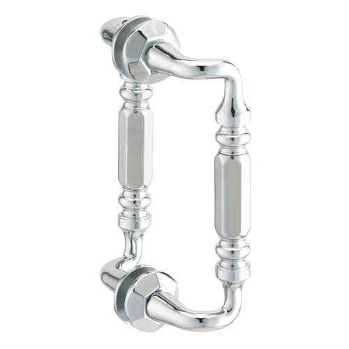 Rondo 6" c/c Back-to-Back Offset Pull - Polished Chrome