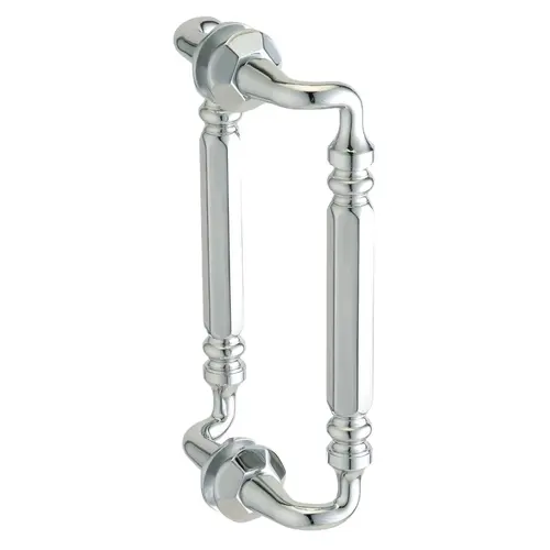 Rondo 8" c/c Back-to-Back Offset Pull - Polished Chrome