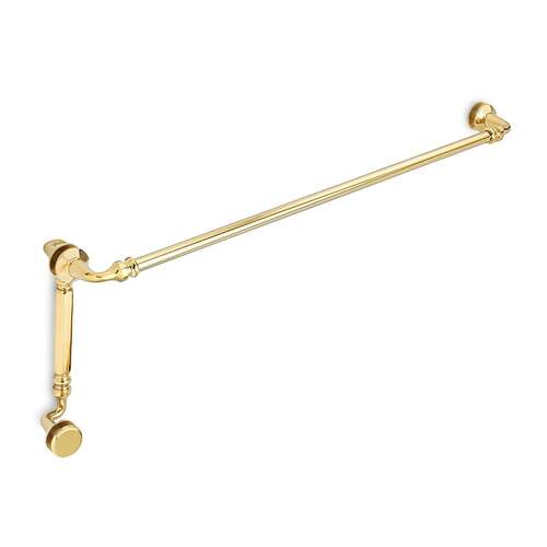 Rondo 24" c/c Towel Bar x 8" c/c Offset Pull - Polished Brass PVD